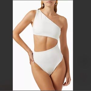 HAIGHT***One-Shoulder White Monokini One-Piece Swimsuit***Size 2 $268 NWT